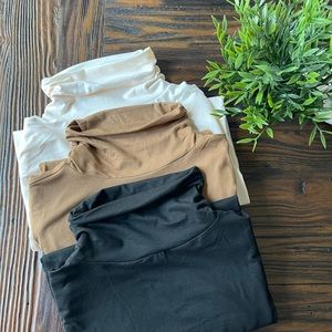 Mock Neck Top (Camel)